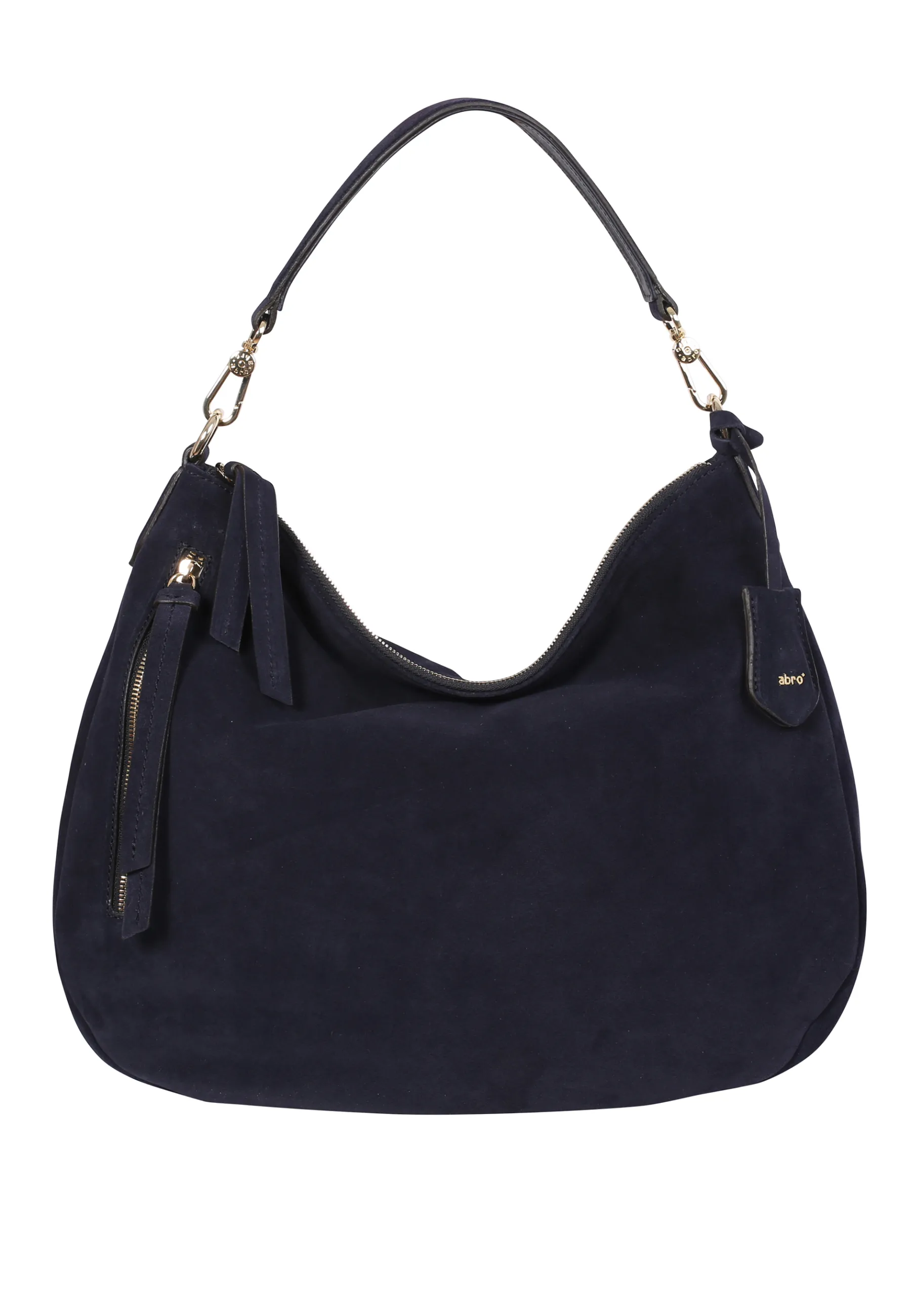 Outlet Beutel JUNA big Leder Suede navy Beutel