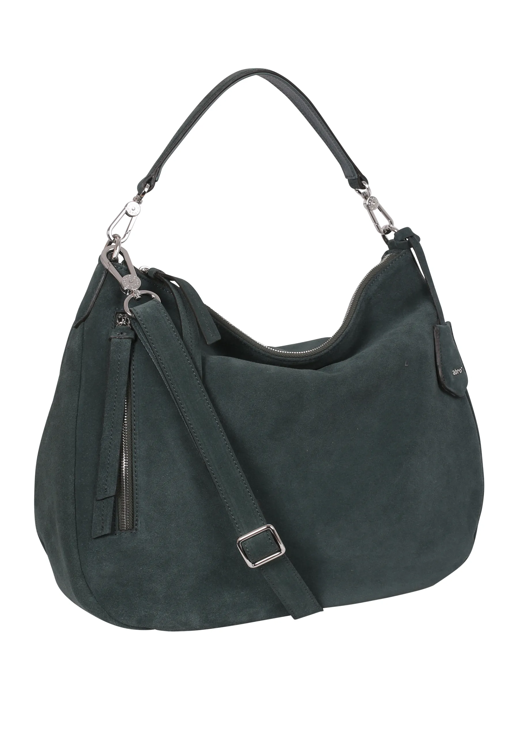 Hot Beutel JUNA big Leder Suede sage Beutel