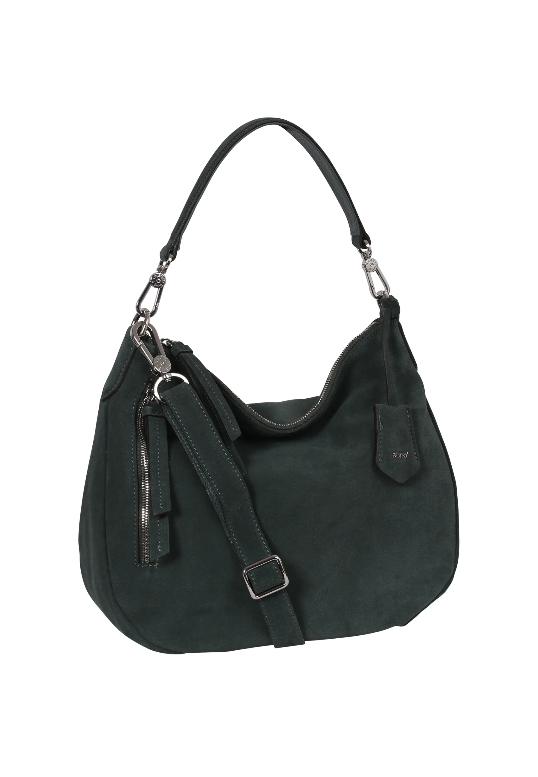 Best Sale Beutel JUNA medium Leder Suede sage Beutel