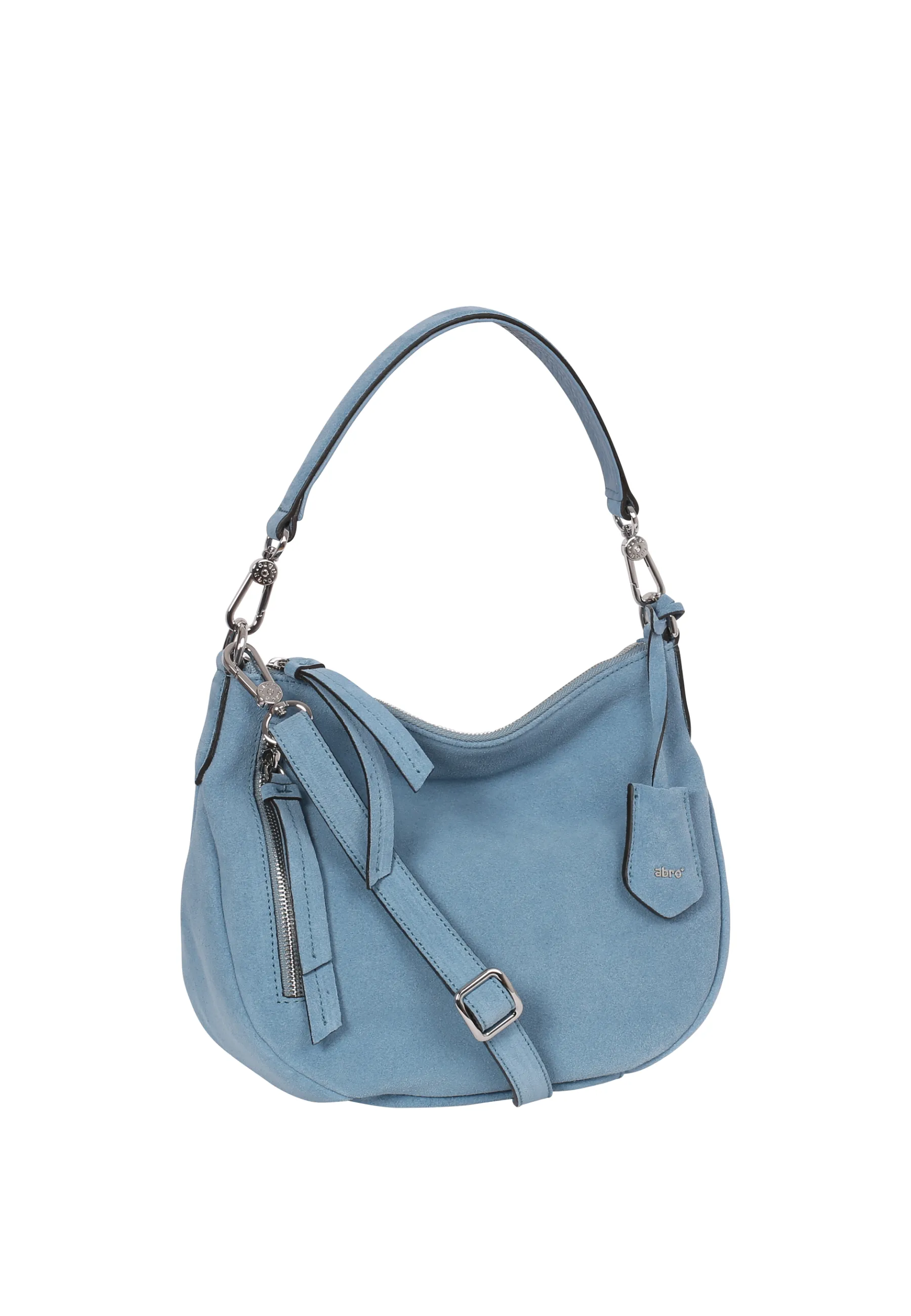Store Beutel JUNA small Leder Suede light blue/fairy Beutel