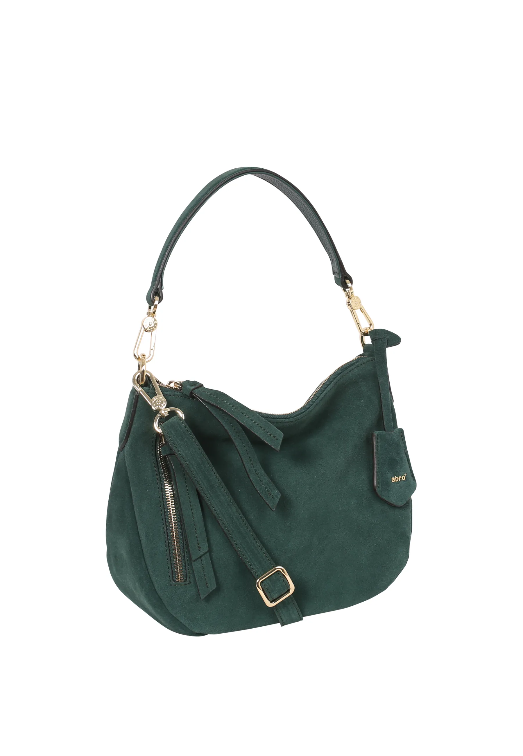 Hot Beutel JUNA small Leder Suede pixie green Beutel