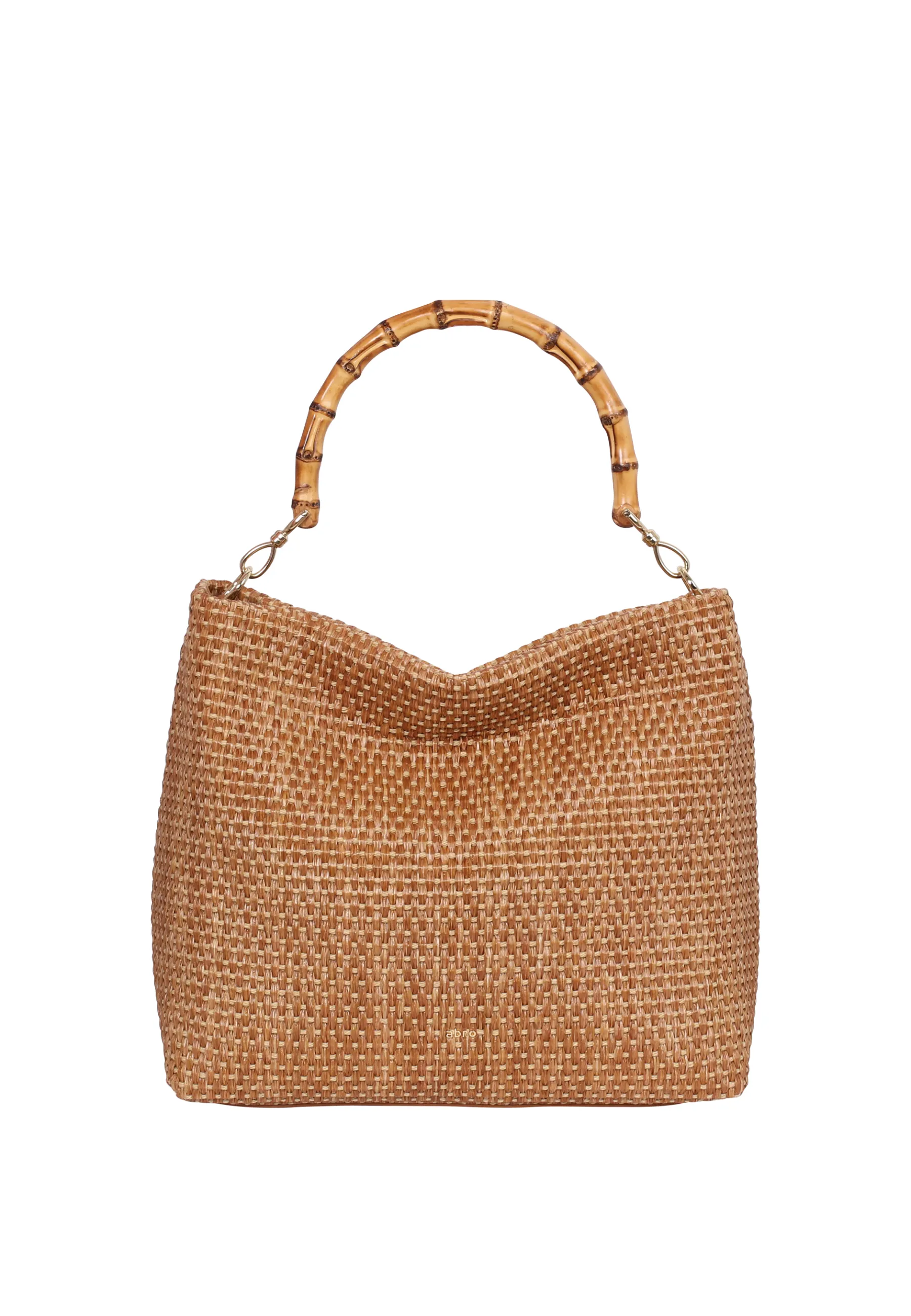 Online Beutel KAIA bamboo Stoff Raffia cestino Beutel