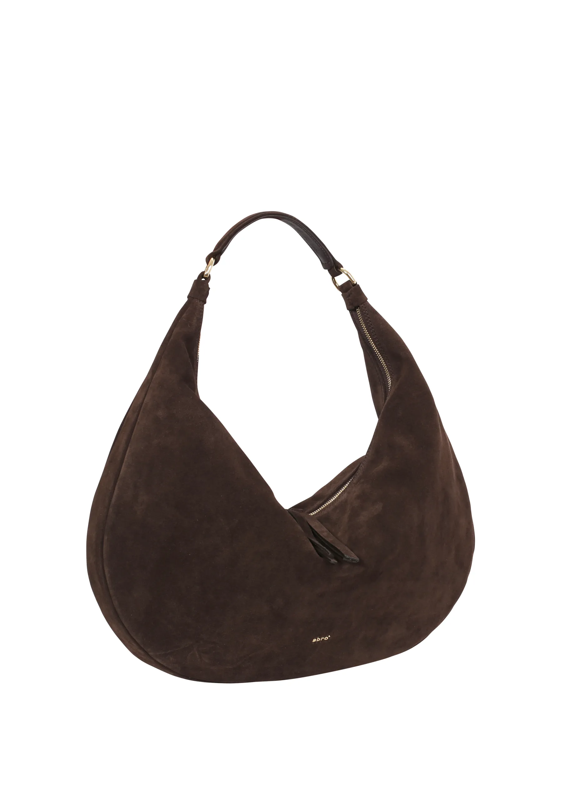 Best Beutel NANA big Leder Suede dark brown Beutel