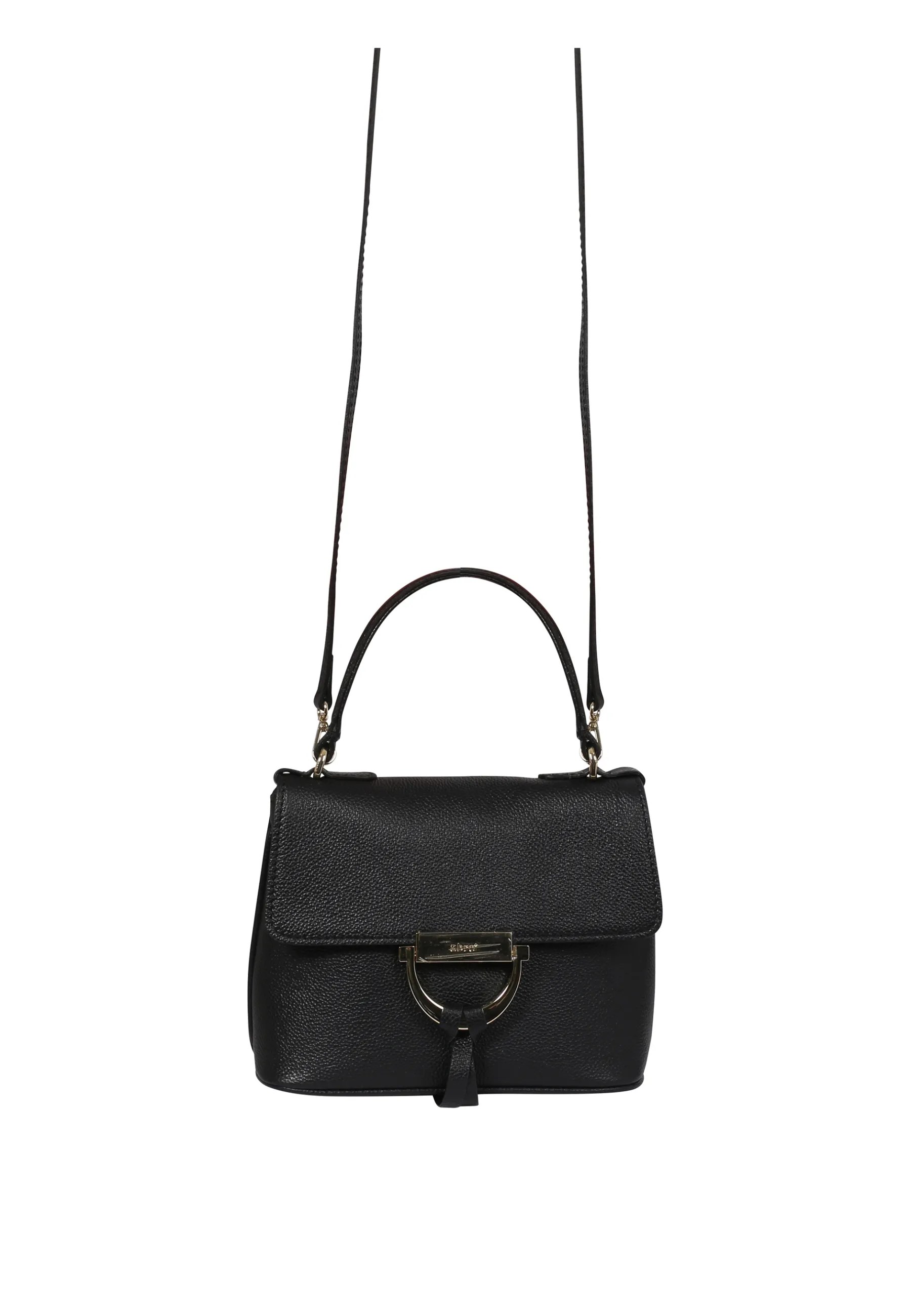 Store Handtasche TEMI Leder Kavir black/gold Handtaschen