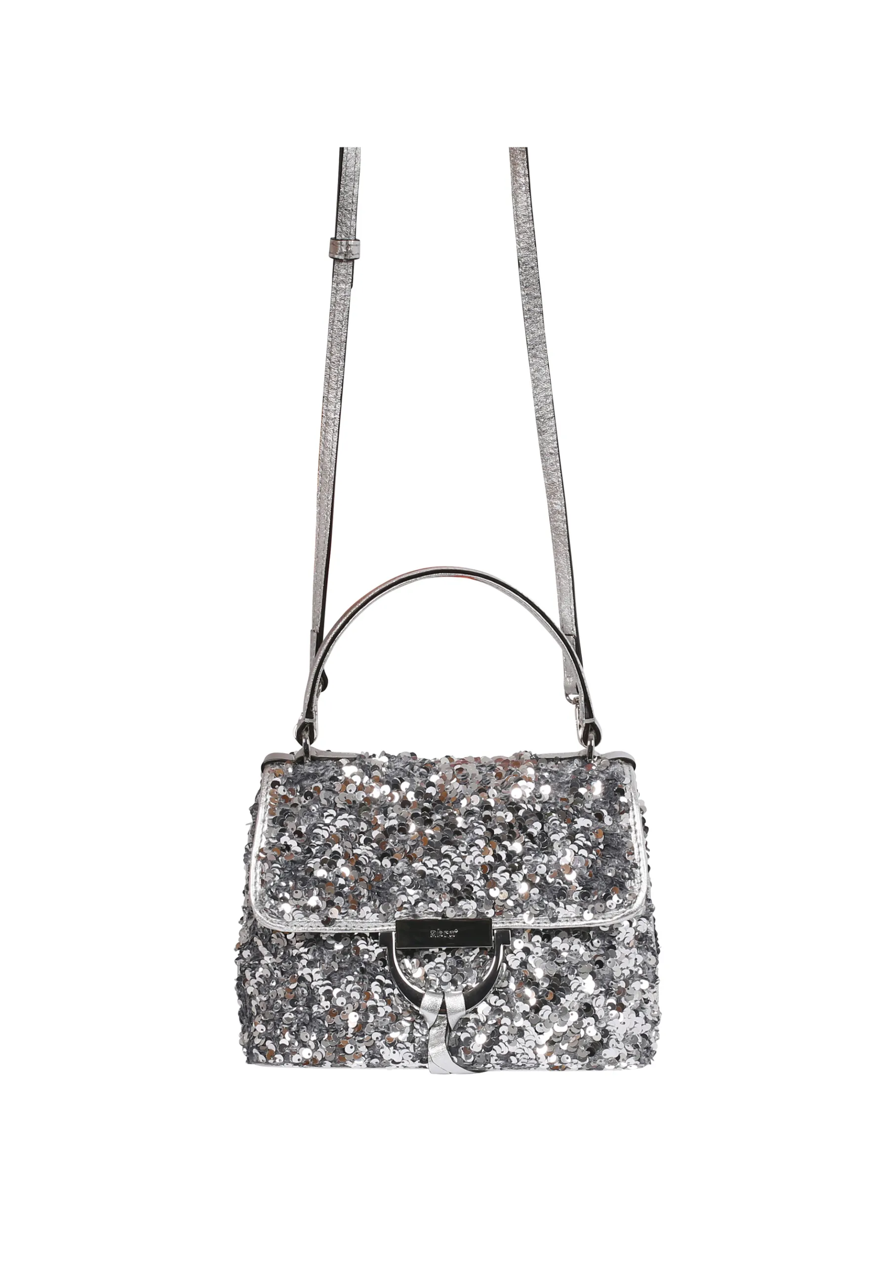 Cheap Handtasche TEMI Sequins silver Handtaschen