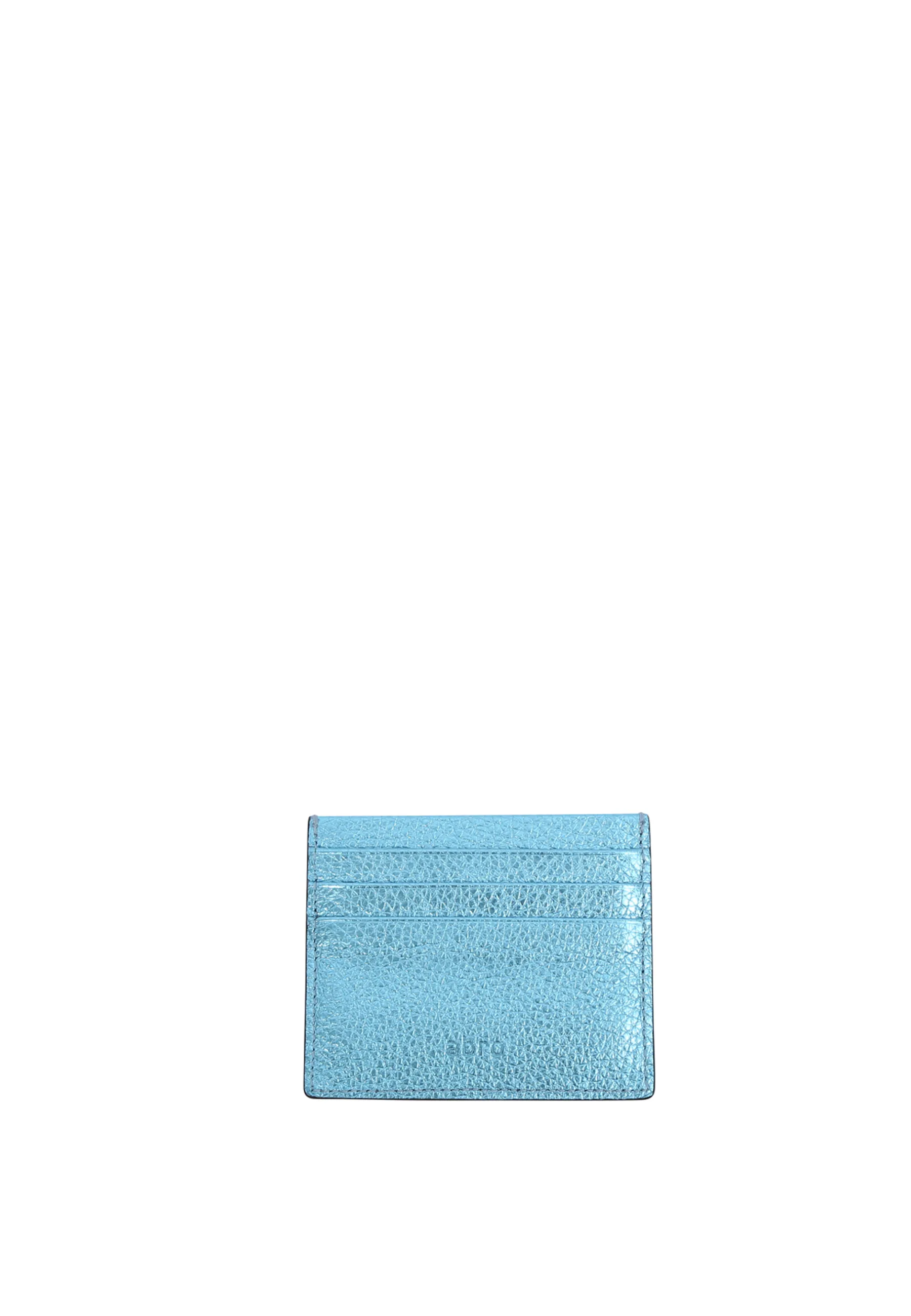 New Kreditkartenhalter Leder Shimmer light blue/fairy Kartenhalter