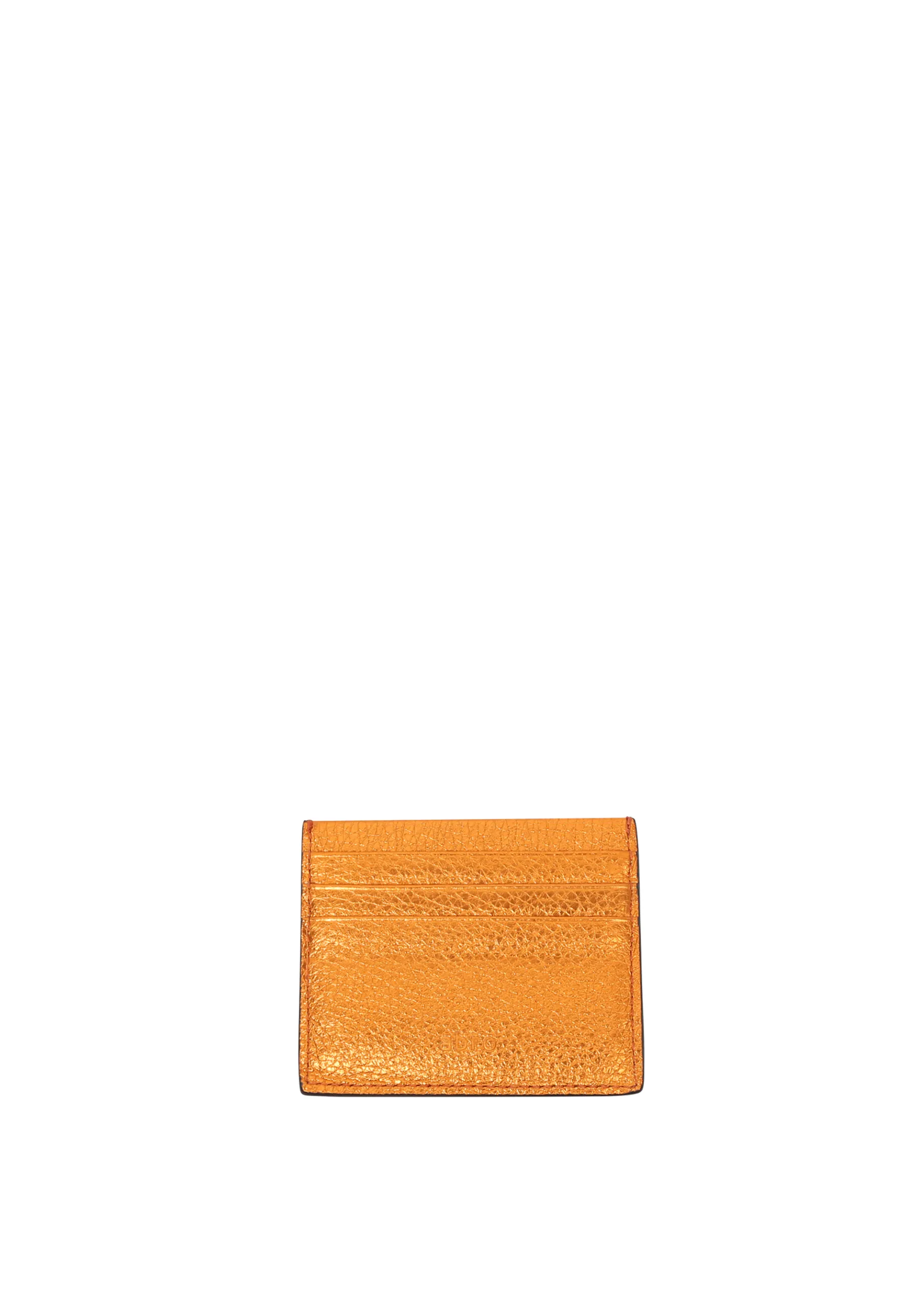 Cheap Kreditkartenhalter Leder Shimmer orange Kartenhalter