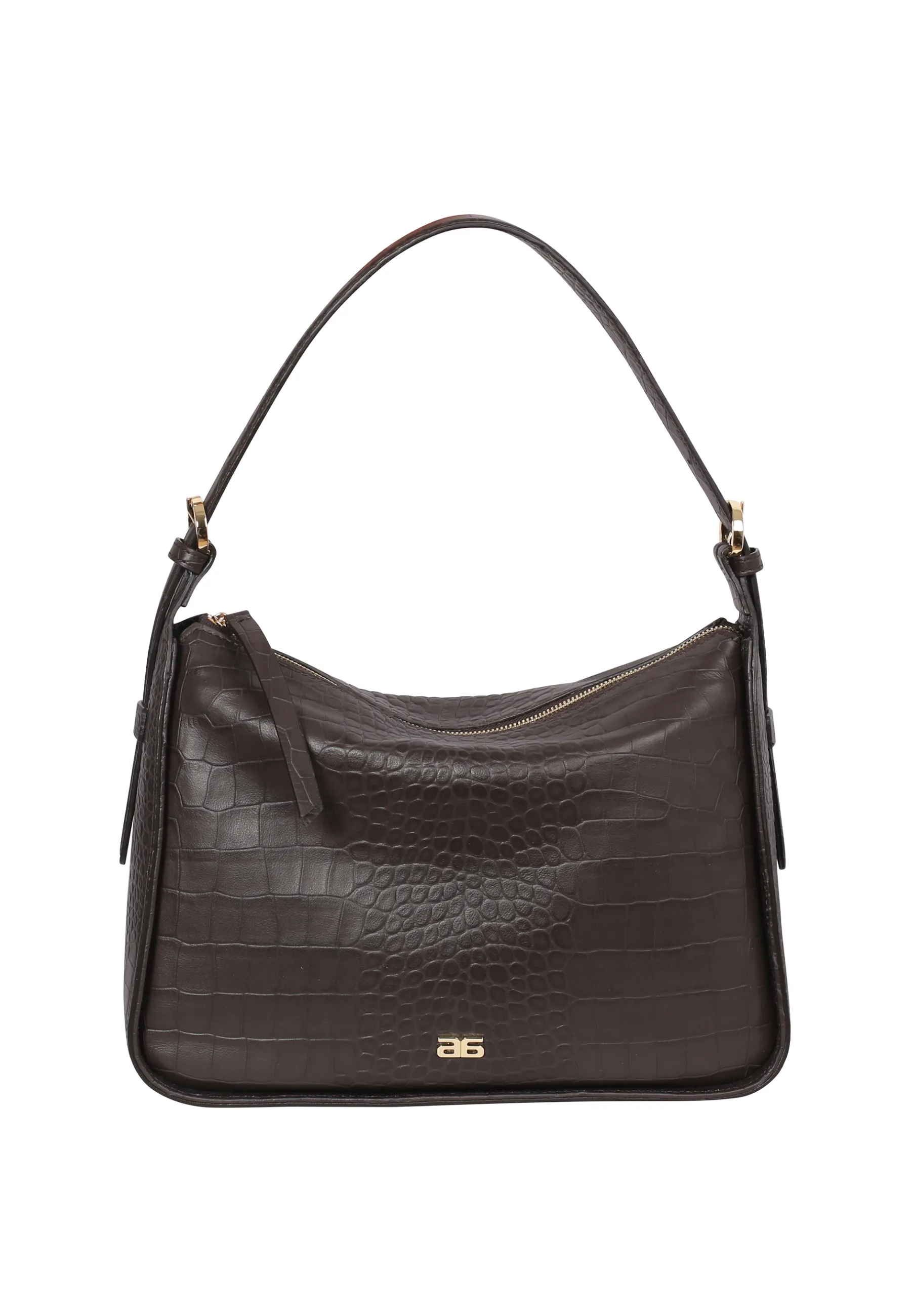 Best Sale Schultertasche BEST FRIEND Leder Cocco lotus dark brown Schultertaschen