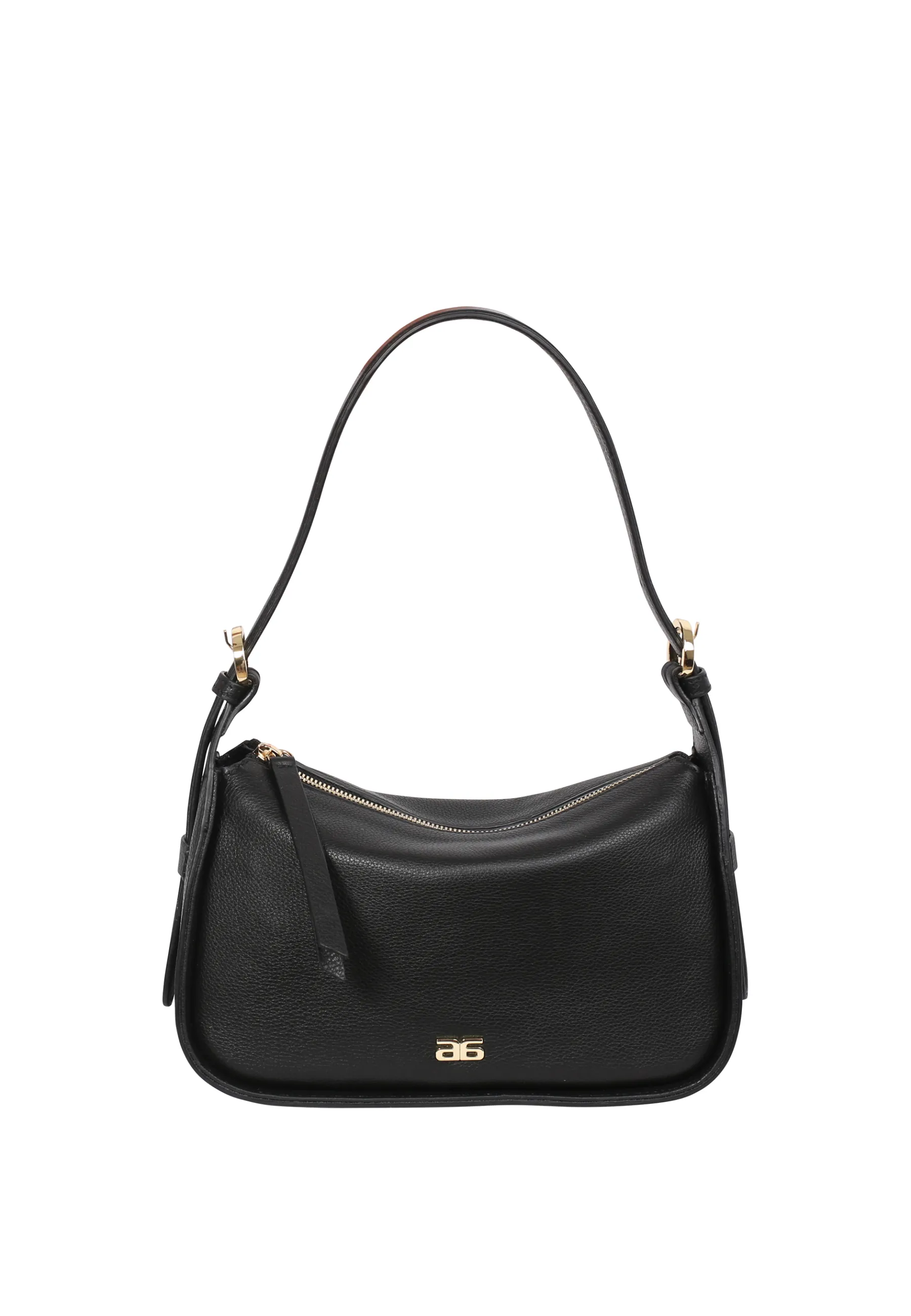 Shop Schultertasche BEST FRIEND Leder Dalia black/gold Schultertaschen