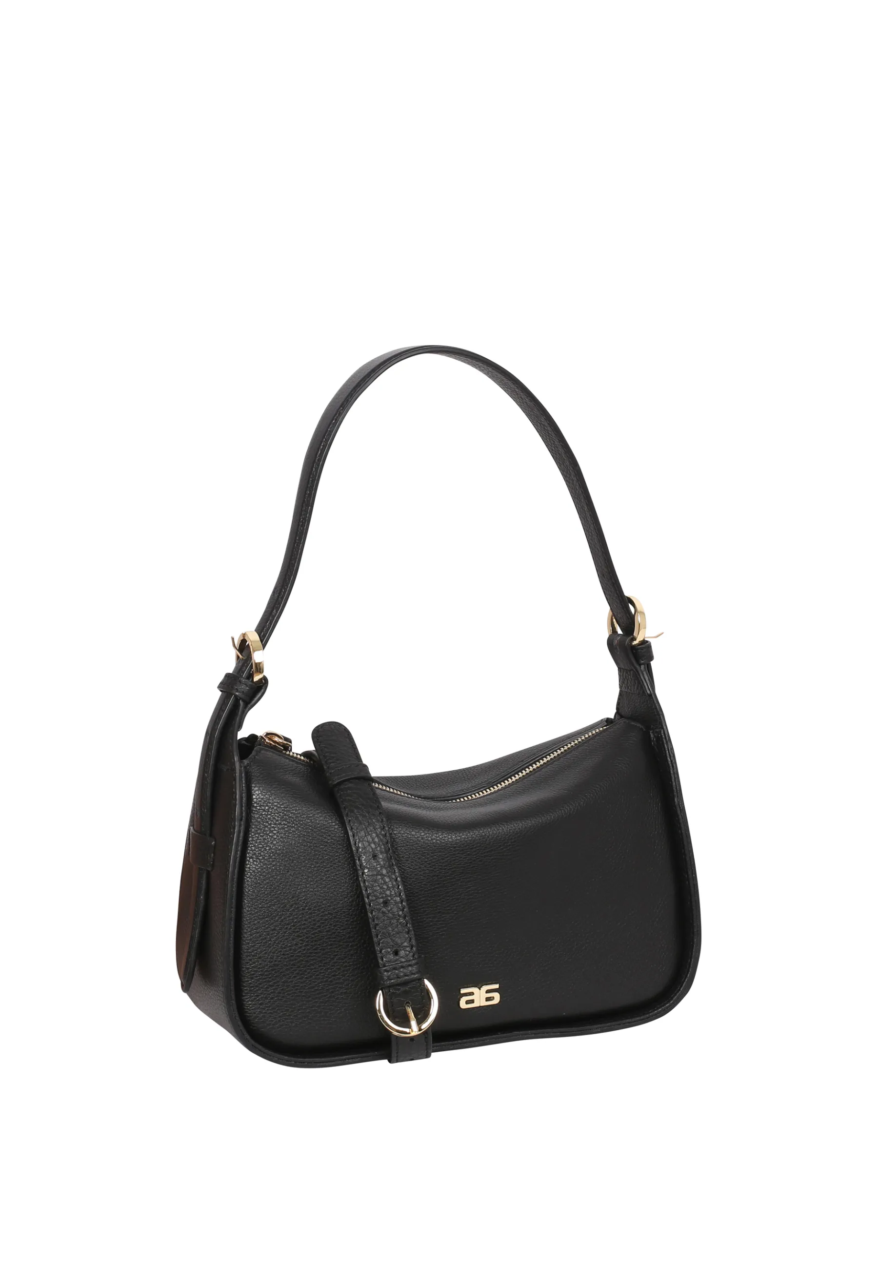 Shop Schultertasche BEST FRIEND Leder Dalia black/gold Schultertaschen