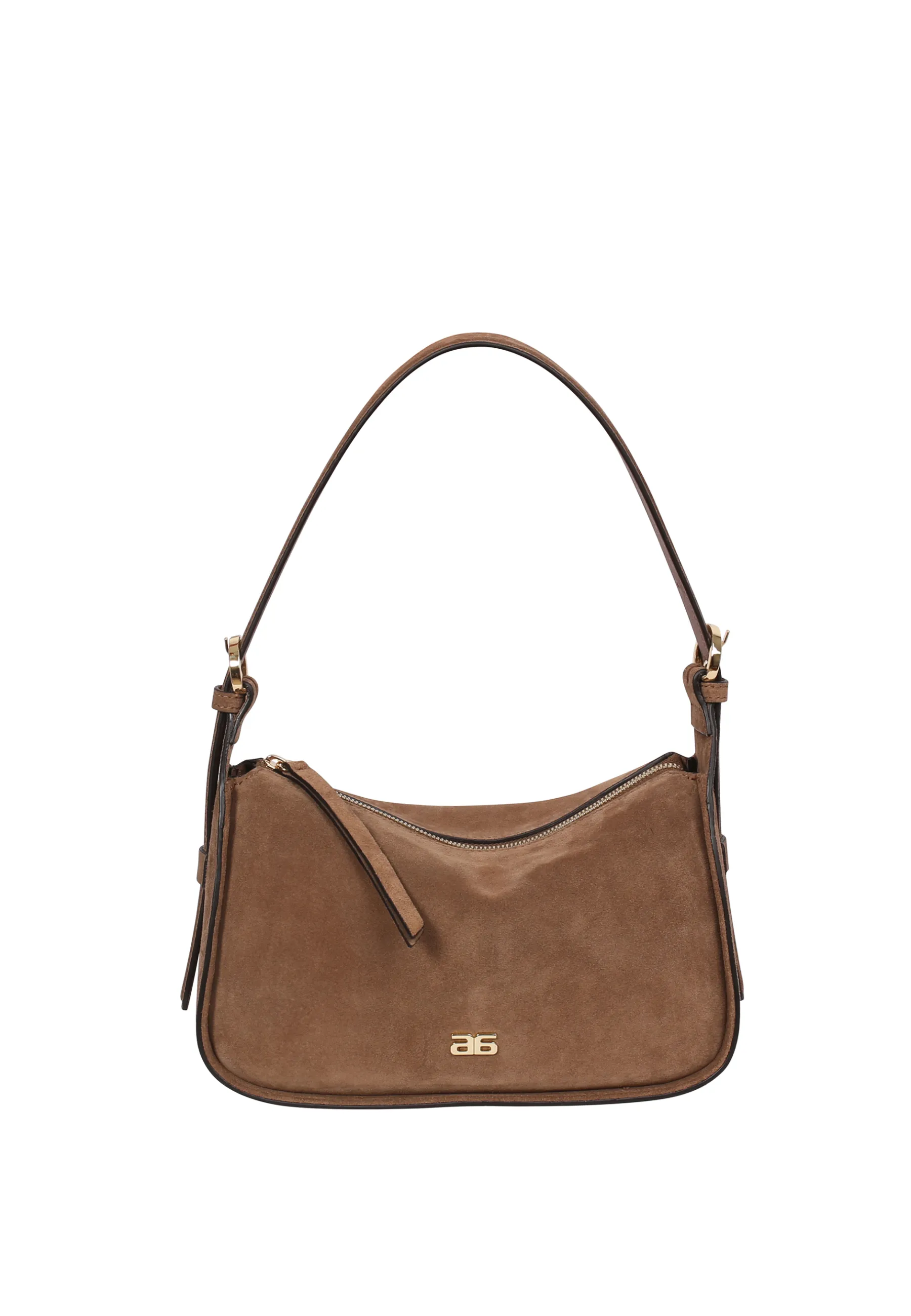 Cheap Schultertasche BEST FRIEND Leder Suede Schultertaschen
