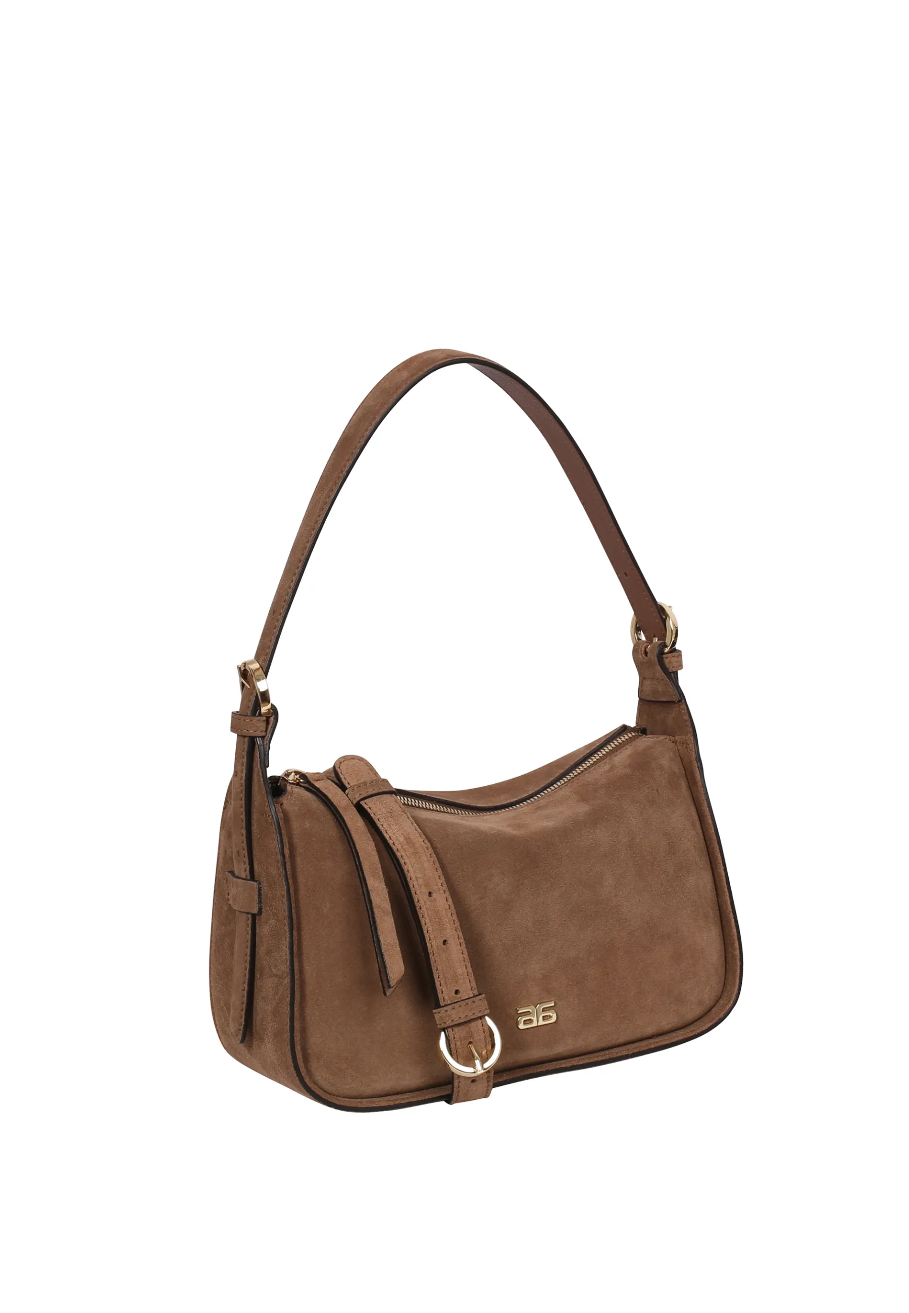 Cheap Schultertasche BEST FRIEND Leder Suede Schultertaschen