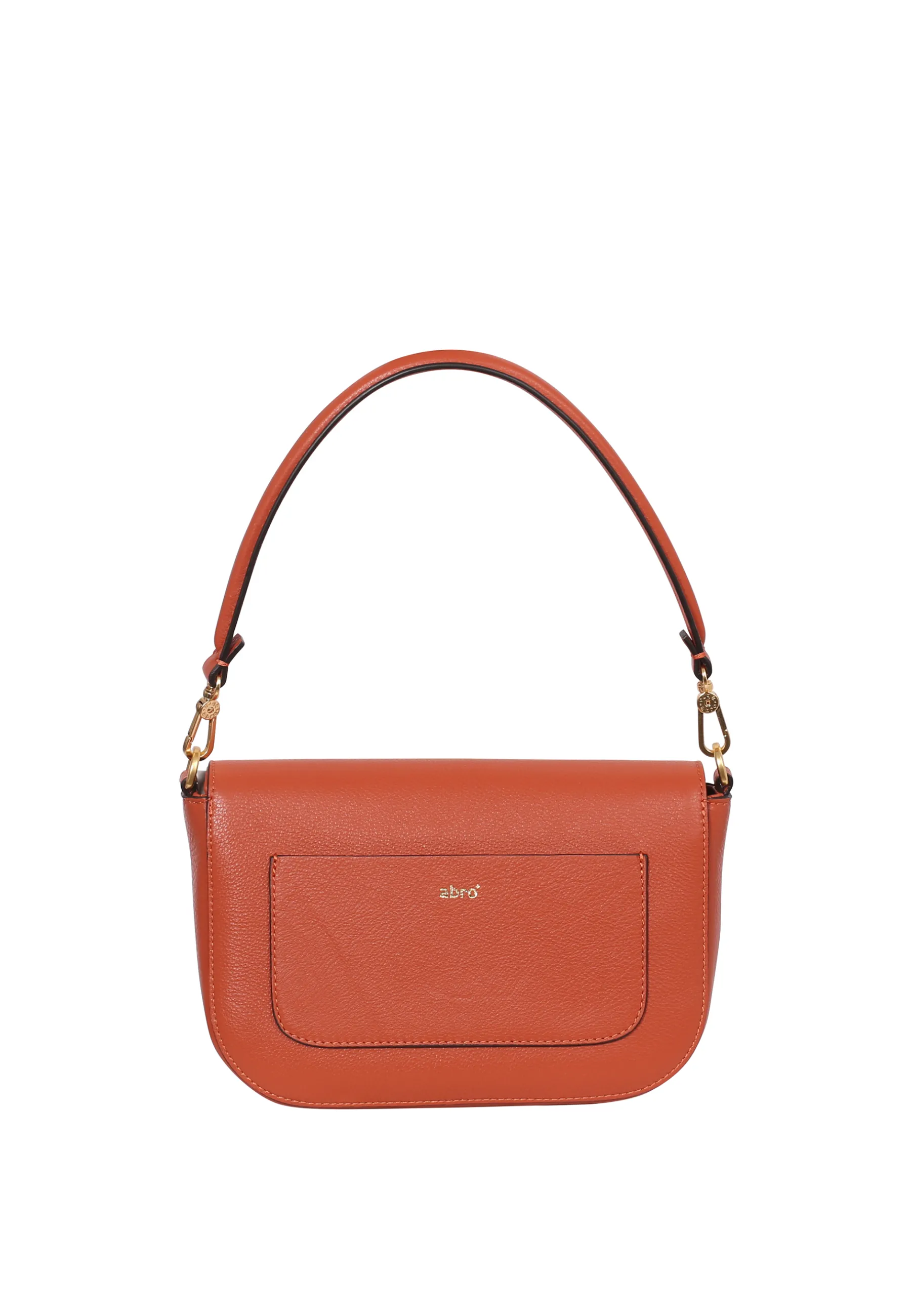 Best Schultertasche CAMILLA Leder Dalia dark orange Schultertaschen