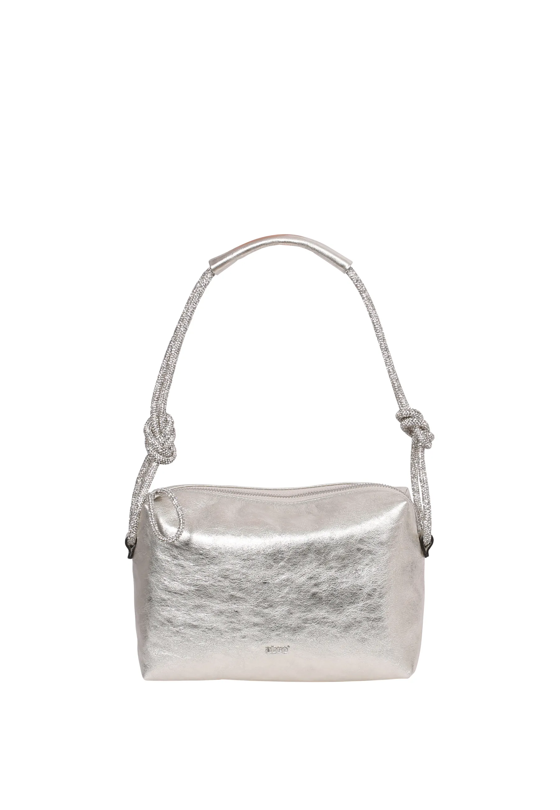Sale Schultertasche KNOTTED STRASS  Leder Mimosa  white / whitegold Schultertaschen