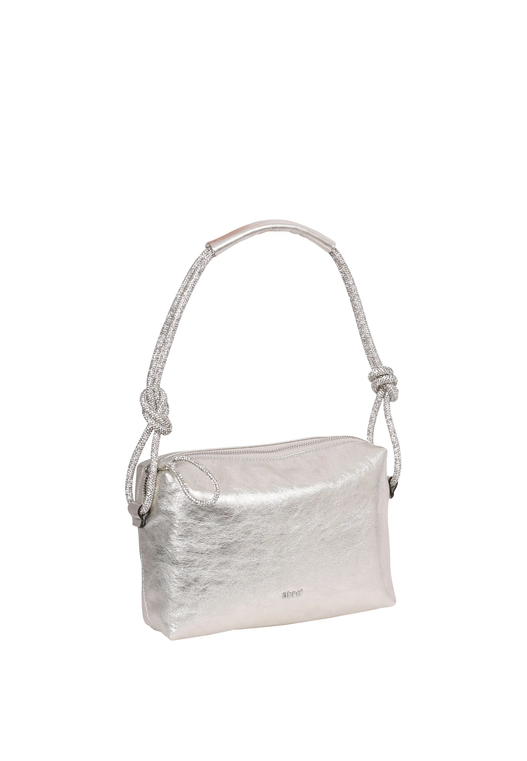 Sale Schultertasche KNOTTED STRASS  Leder Mimosa  white / whitegold Schultertaschen