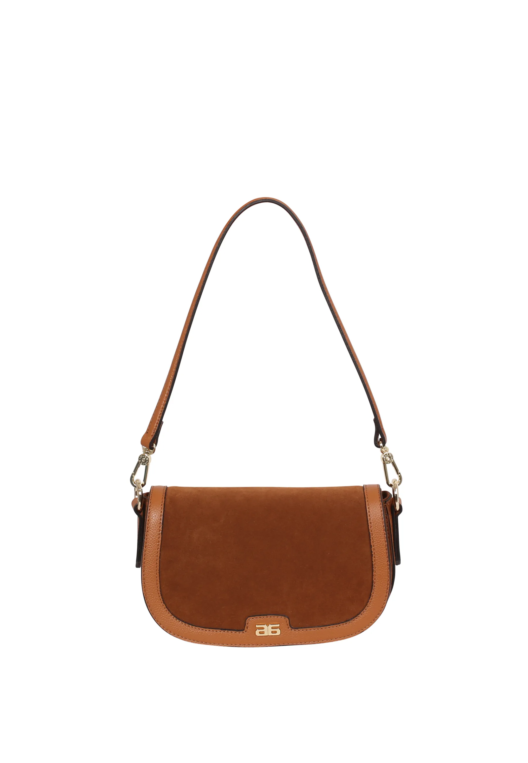 Store Schultertasche ROSALIA Leder Suede cuoio Schultertaschen