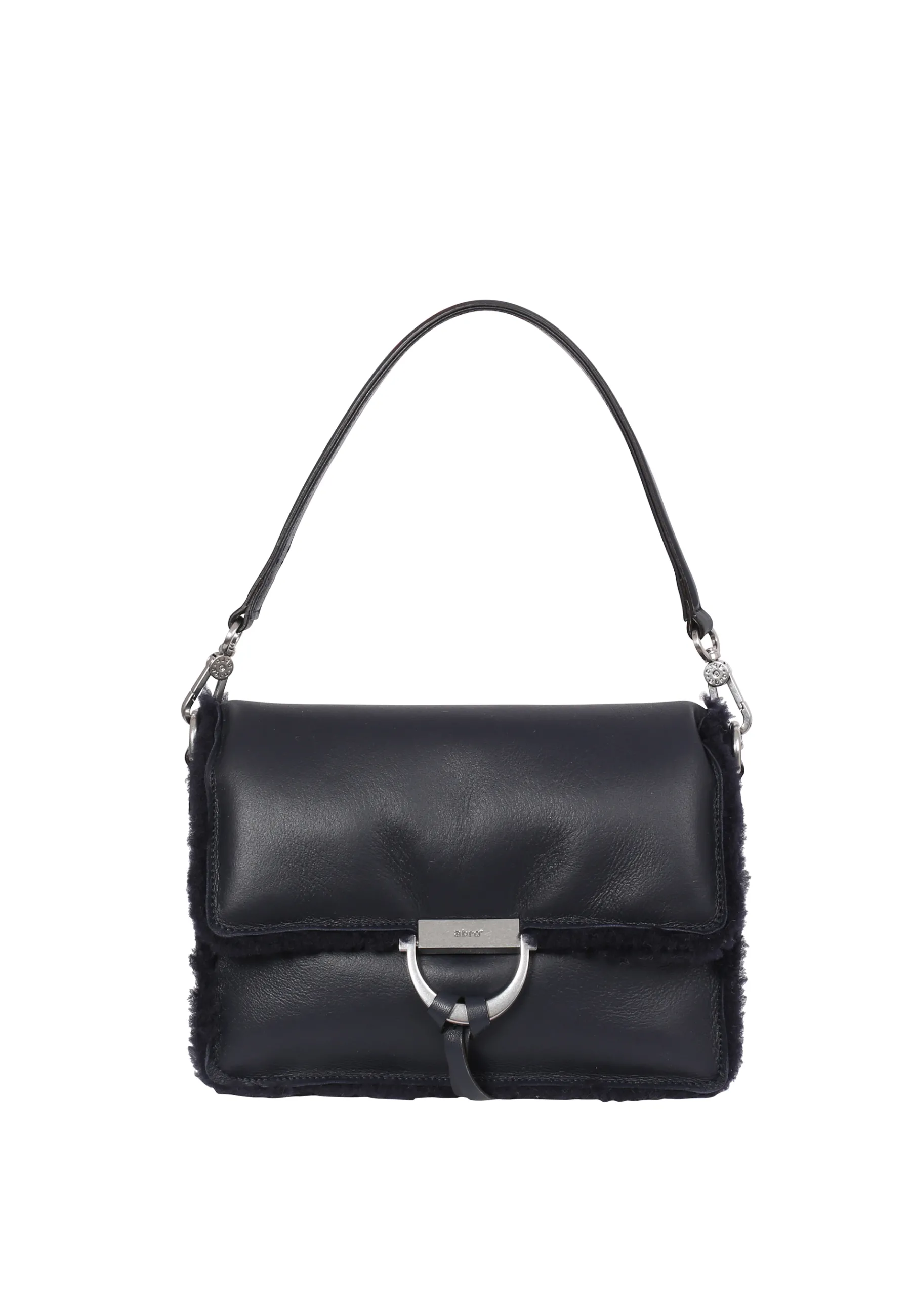 Flash Sale Schultertasche TEMI Leder Shearling reversible navy Schultertaschen