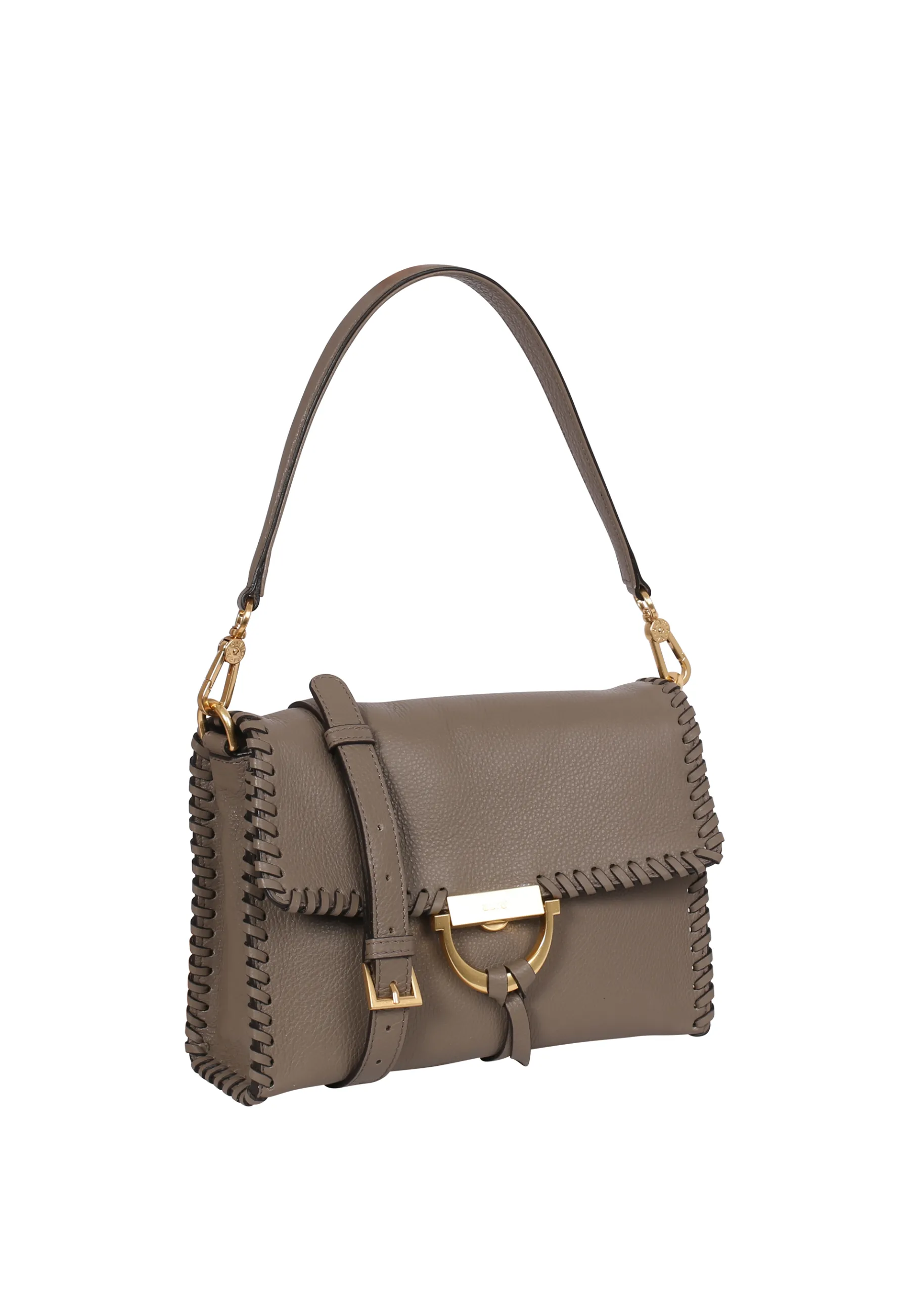 Store Schultertasche TEMI STITCH Leder Dalia tope Schultertaschen