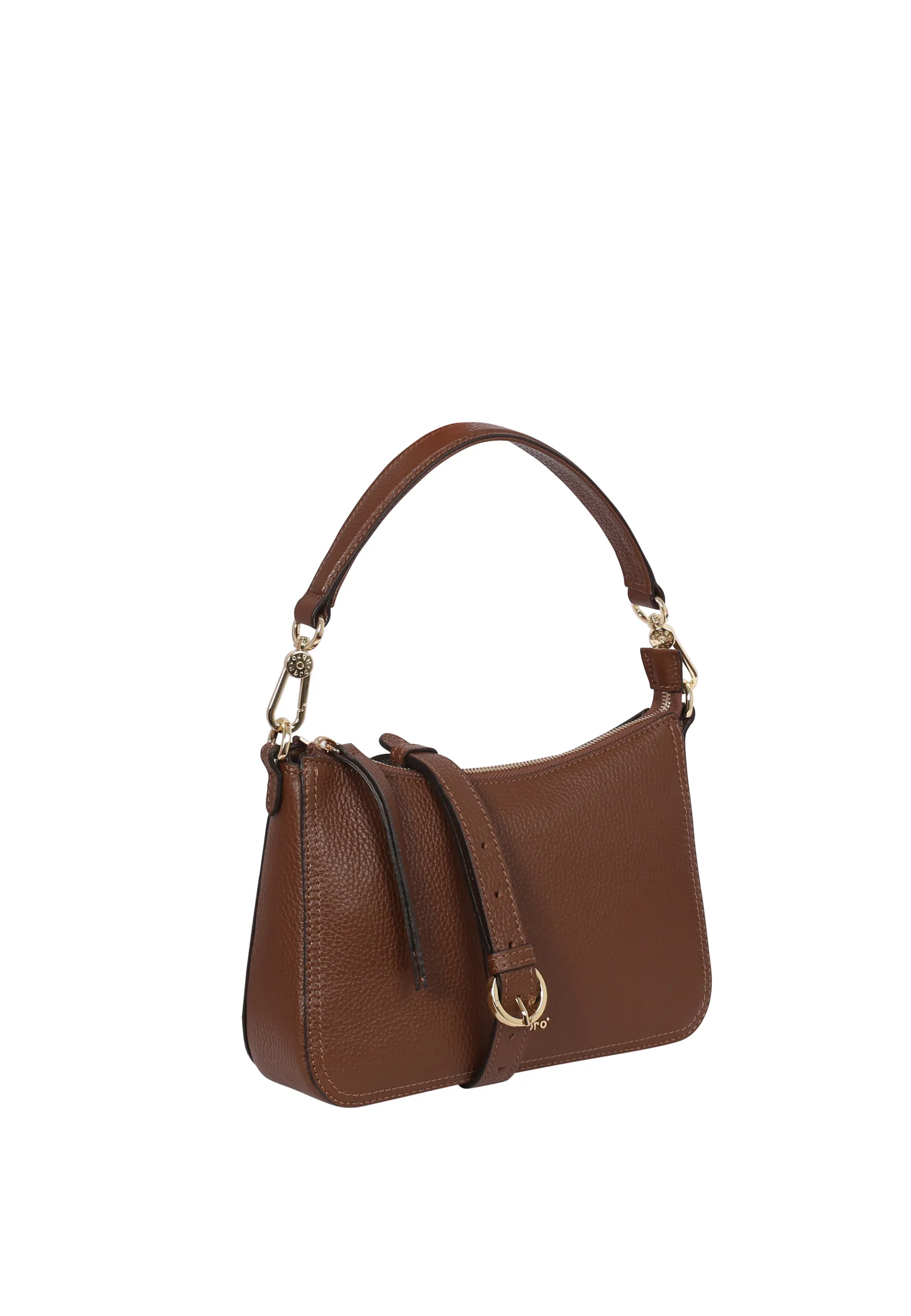 Outlet Schultertasche VIOLA Leder Adria camel Schultertaschen