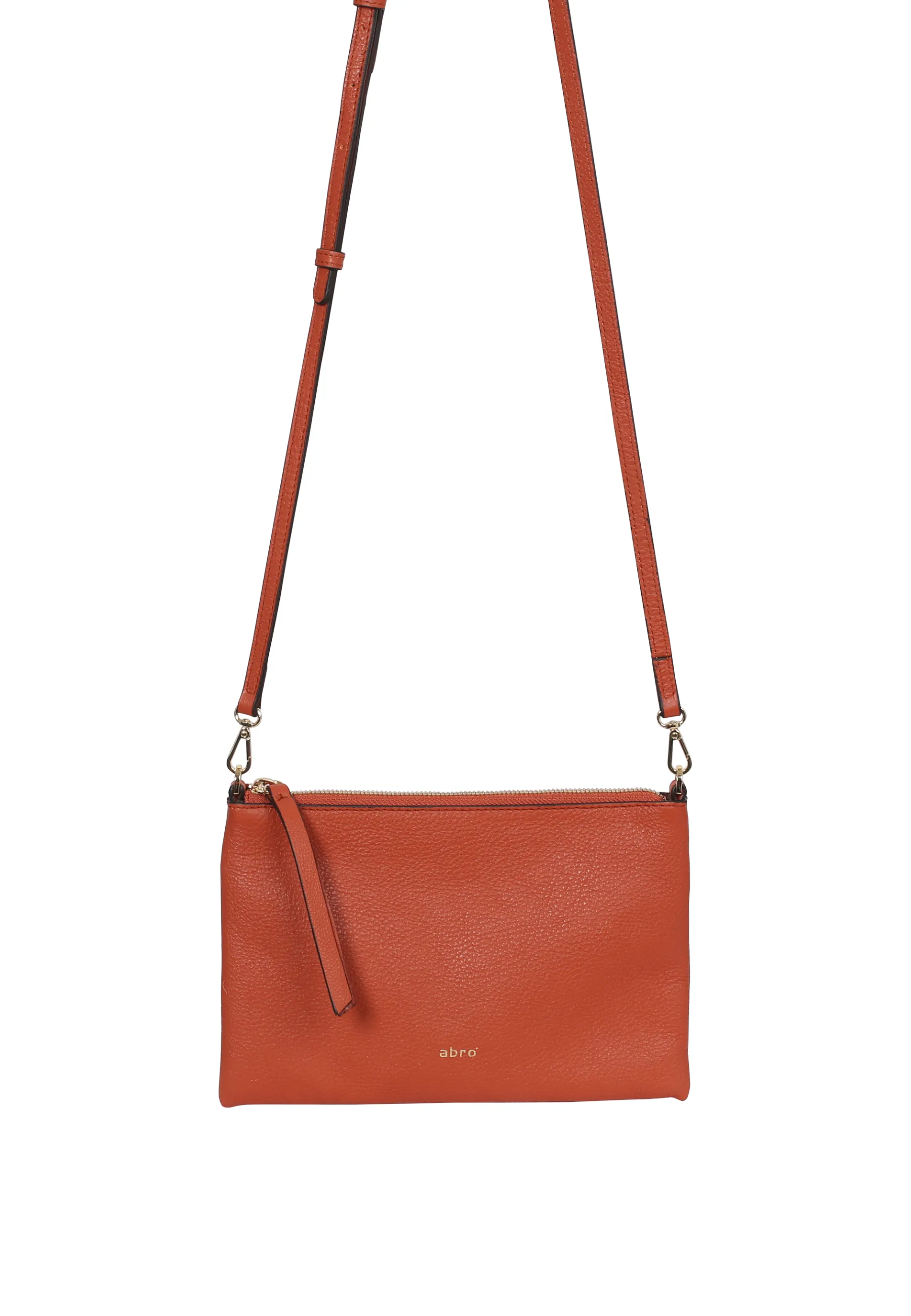 Best Umhängetasche ALL DAY Leder Dalia dark orange Umhängetaschen