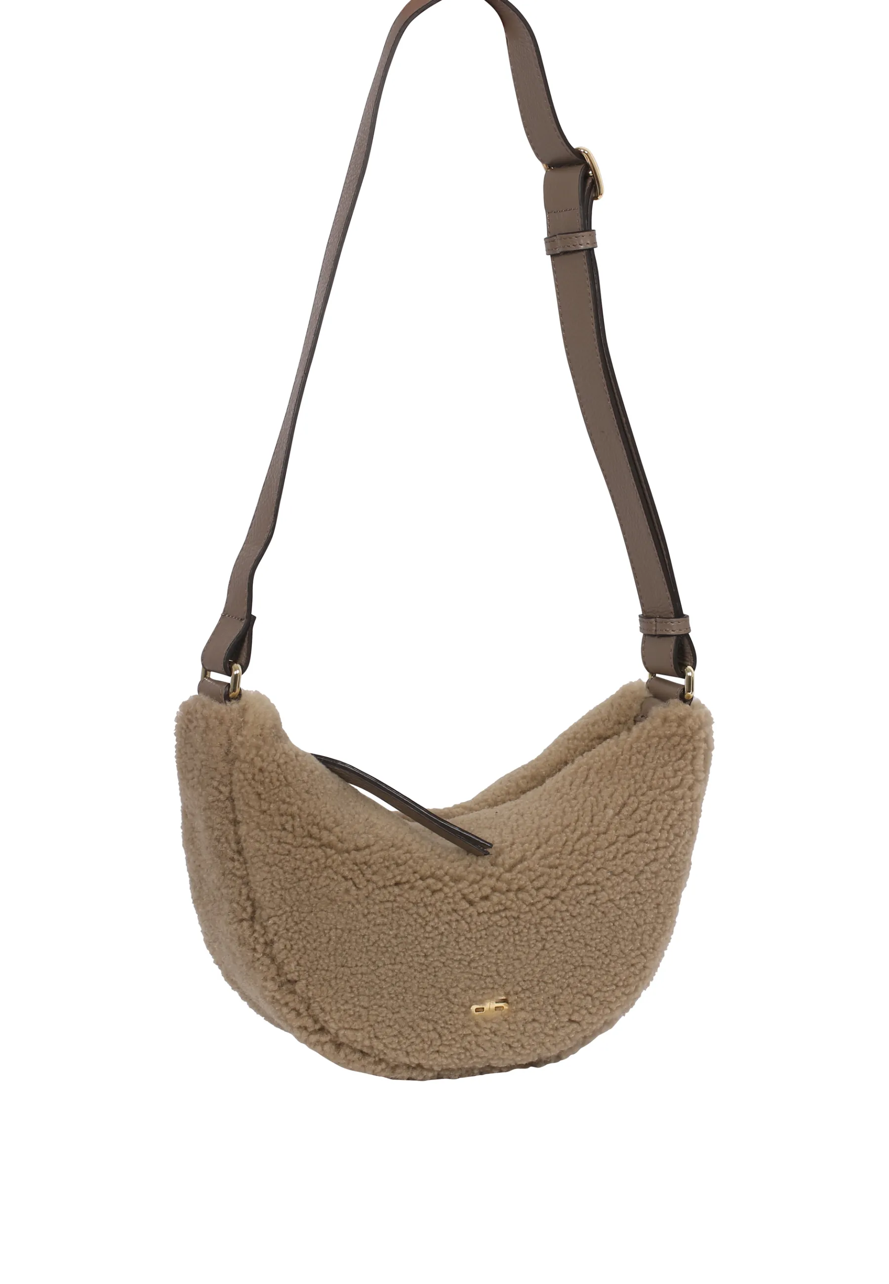 Flash Sale Umhängetasche BY MY SIDE small Leder Shearling siena Umhängetaschen