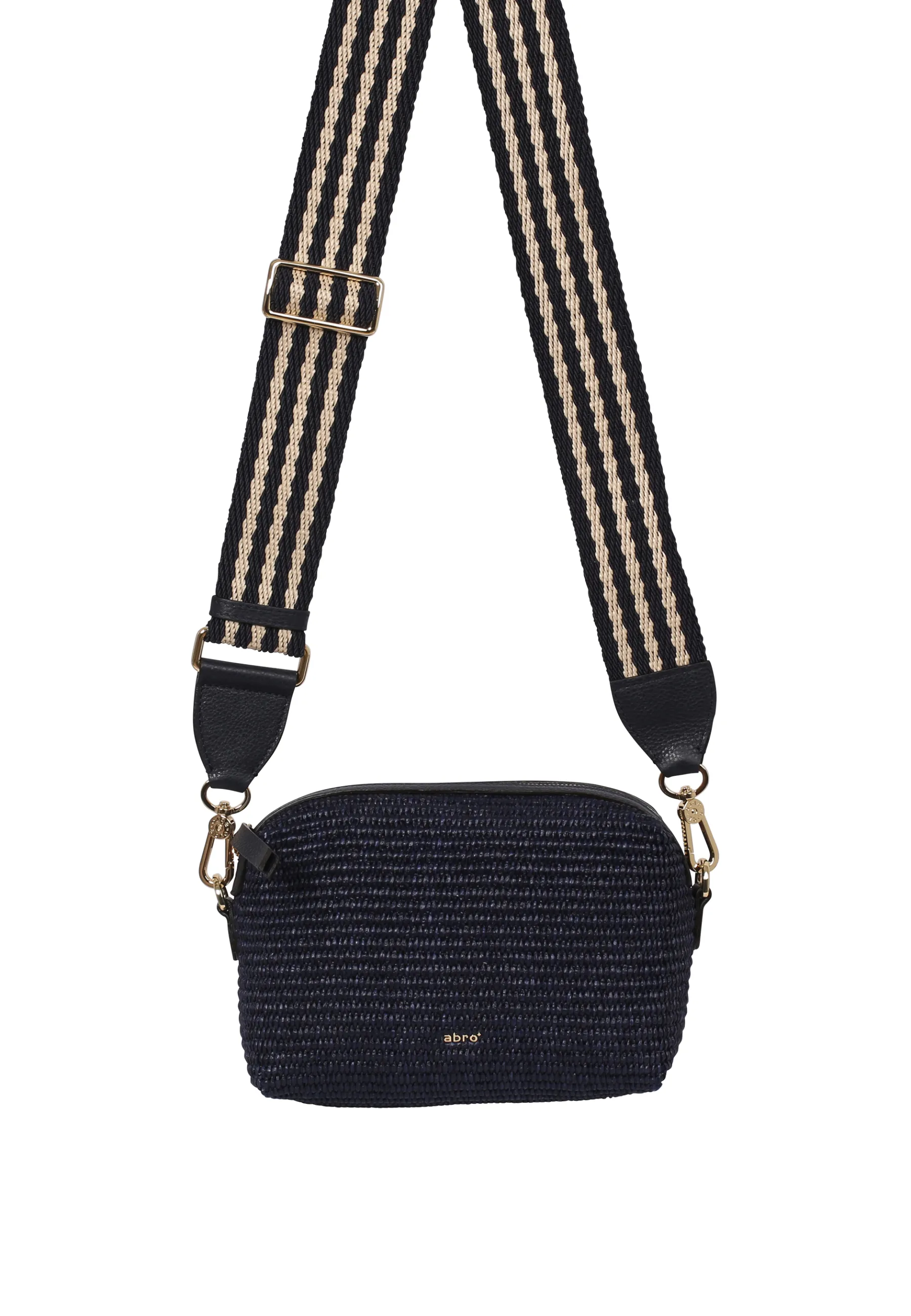 Online Umhängetasche KAIA Stoff Raffia navy Umhängetaschen