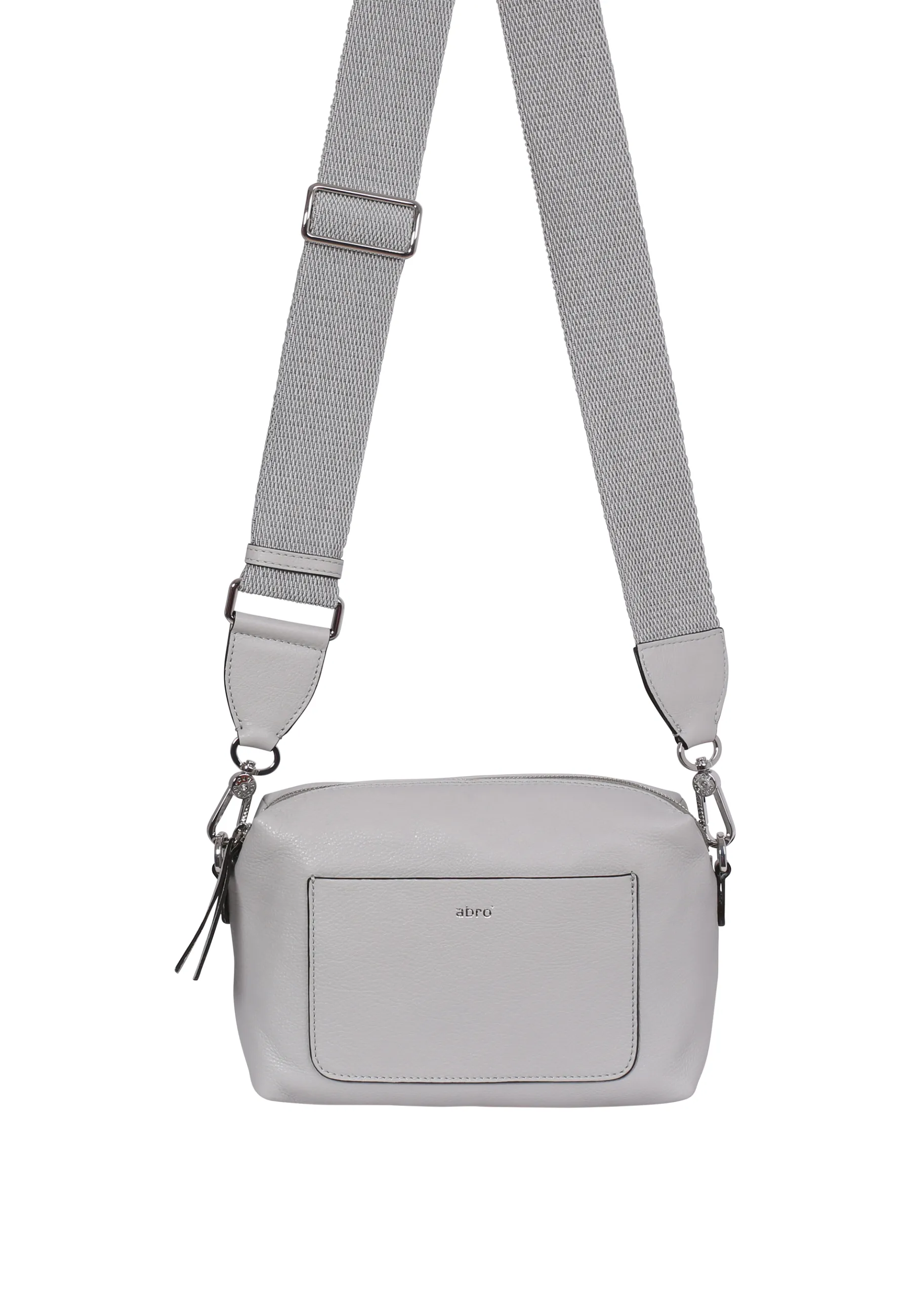 Discount Umhängetasche RAQUEL Leder Dalia light grey Umhängetaschen
